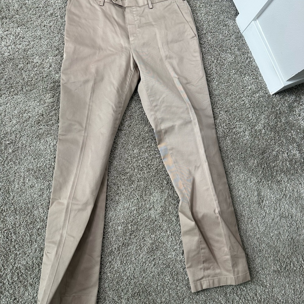 Jos. A. Bank Tan Straight-Leg Chino Pants